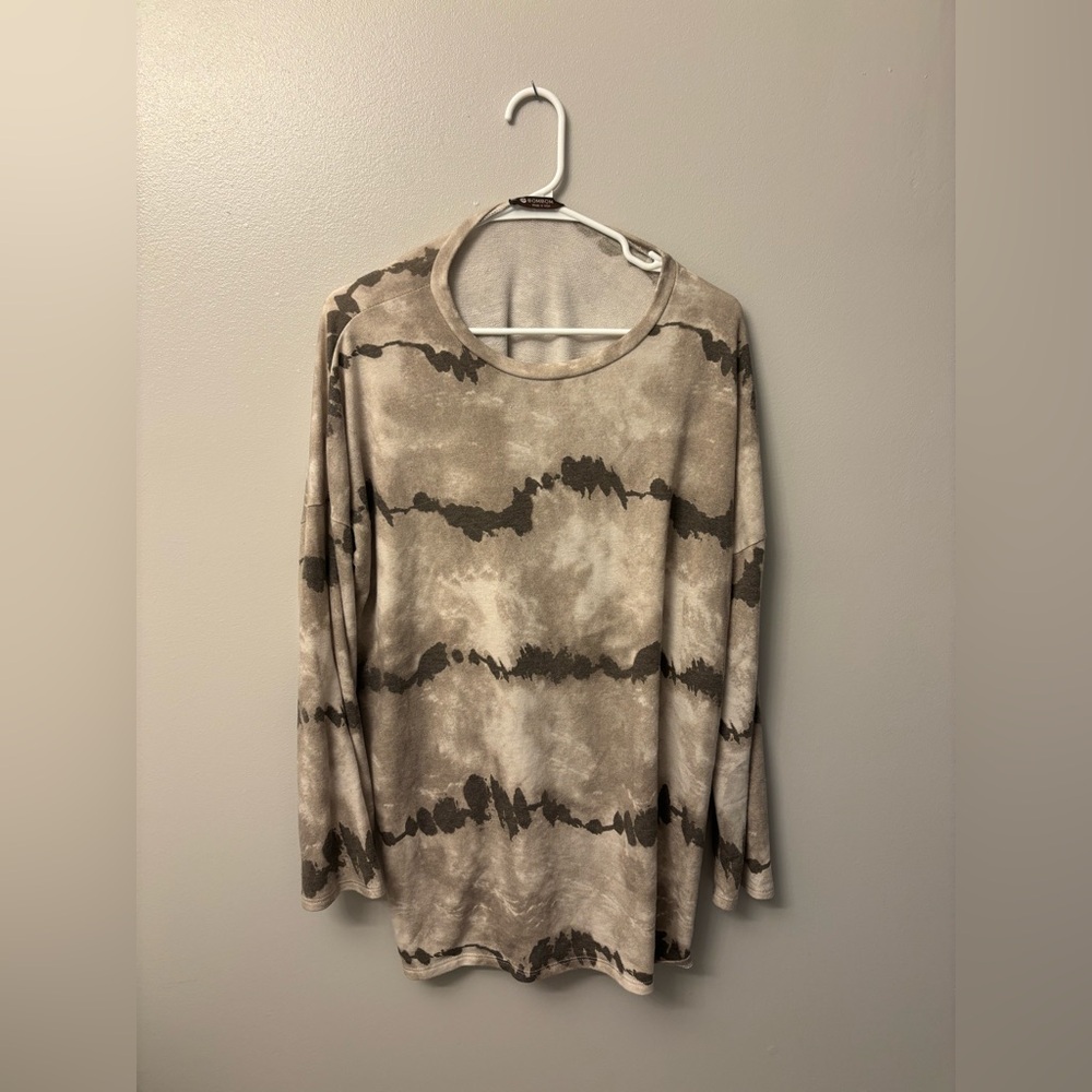 Women's Earthy Tie-Dye Long Sleeve Tee